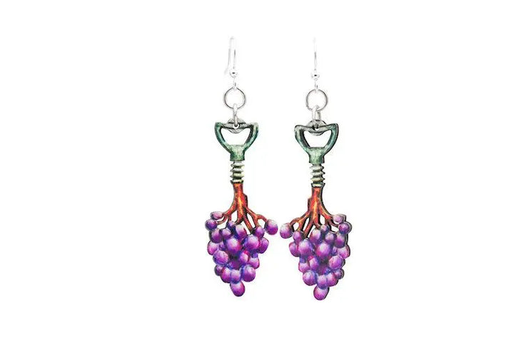 Corkscrew Grape Vine Earrings Sashays Jewelry