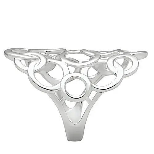 Circles Rhodium Silver Brass Ring Sashays Jewelry