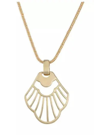 Gold Tone 16" Golden Age Short Pendant Necklace by Napier - Sashays Jewelry