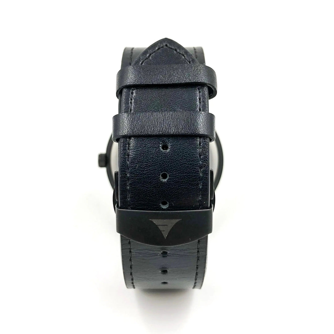 Everwood Walnut & Black Leather Watch - Sashays Jewelry