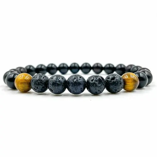 Kingston Stretch Bracelets: Lava Rock, Tiger Eye, or Blackwood Sashays Jewelry