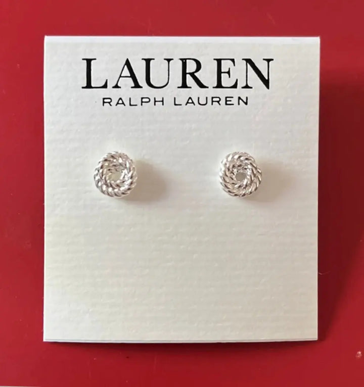 Lauren Ralph Lauren 1/3" Rope Knot Stud Earrings Sashays Jewelry