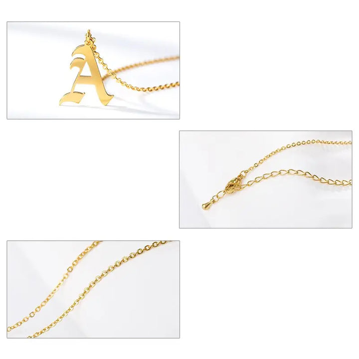 Personalized Capital A - Z Initial Alphabet Pendant Sashays Jewelry