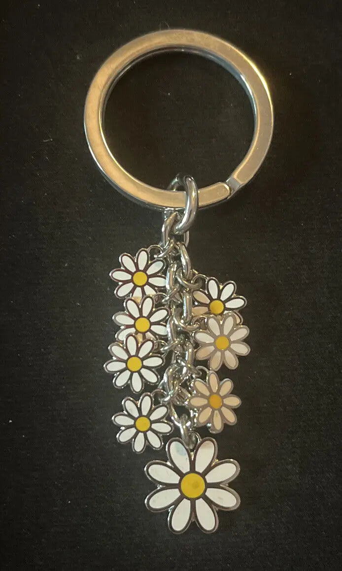 Coach Cascading Daisies Keychain Sashays Jewelry